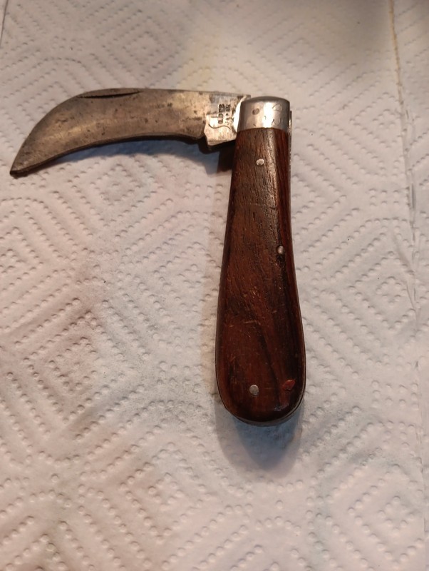 VTG SABRE JAPAN # 45? PRUNING KNIFE( FOLDING 3 INCH BLADE)