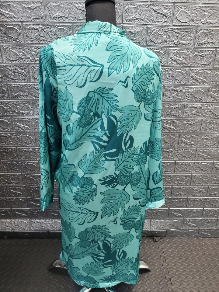 New Missing Polynesia Melani Cover Up Teal Size 1 US - Image 2 of 4
