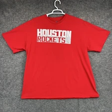 Houston Rockets Shirt Mens 2XL Red NBA Basketball James Harden 13 Majestic Tee