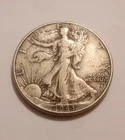 1943 P 50C Walking Liberty Half Dollar 90% Silver