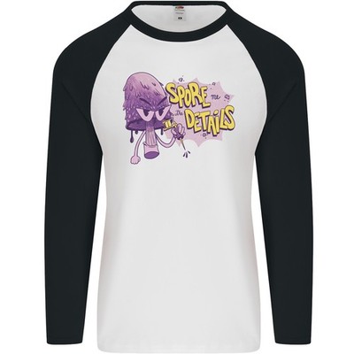 Spore Me The Einzelheiten Lustig Pilz Herren L/S Baseball