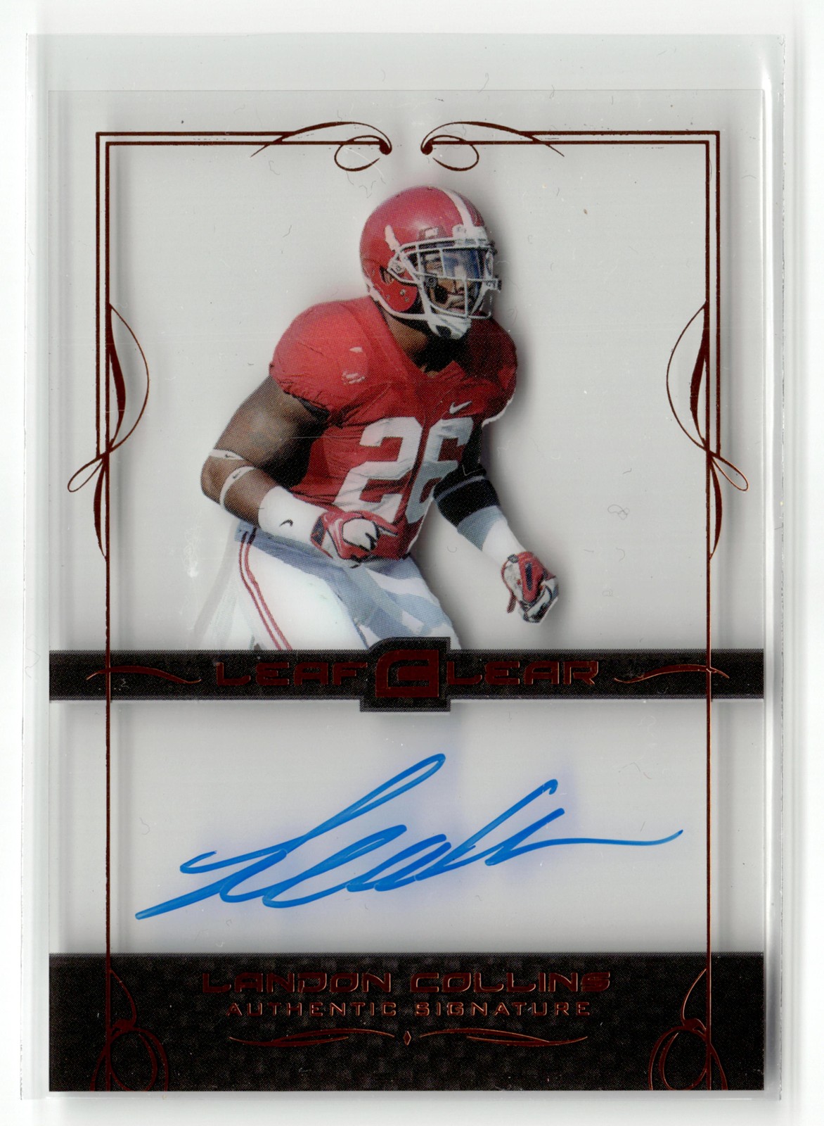 Landon Collins Leaf Clear Autograph #BALC1 Base