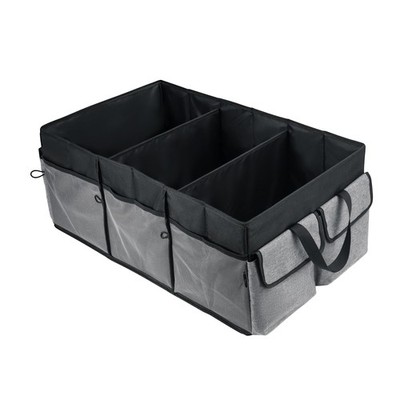 Super Jumbo Trunk Collapsed Organizer for Car ,3 Compartments 26.77x16.33x11.22''