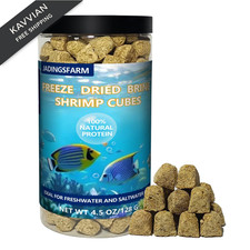 JADINGSFARM Freeze Dried Brine Shrimp Cubes 4.5 OZ, Ounce Pack of 1 