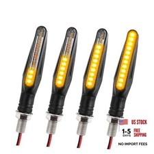 4PCS Motorcycle Turn Signals LED,2026 New Dynamic Sequential Flowing