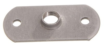 B&P Lamp Rectangular Flat Steel Flange, 1/8F Center