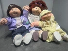 Vintage Cabbage Patch Kids Lot 3 Coleco Dolls Signed Xavier Roberts