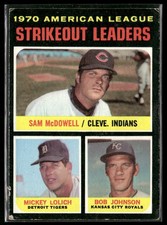 1971 Topps #71 A.L. Strikeout Leaders * S.McDowell/M.Lolich/B.Johnson
