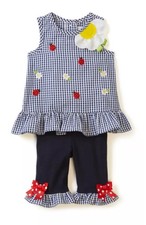 Rare Editions Baby Girls 2-Piece Spring Seersucker Dress Set