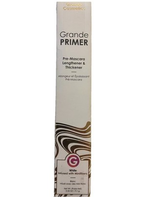 Grande Cosmetics GrandePRIMER Pre-Mascara Lengthener & Thickener Primer WHITE