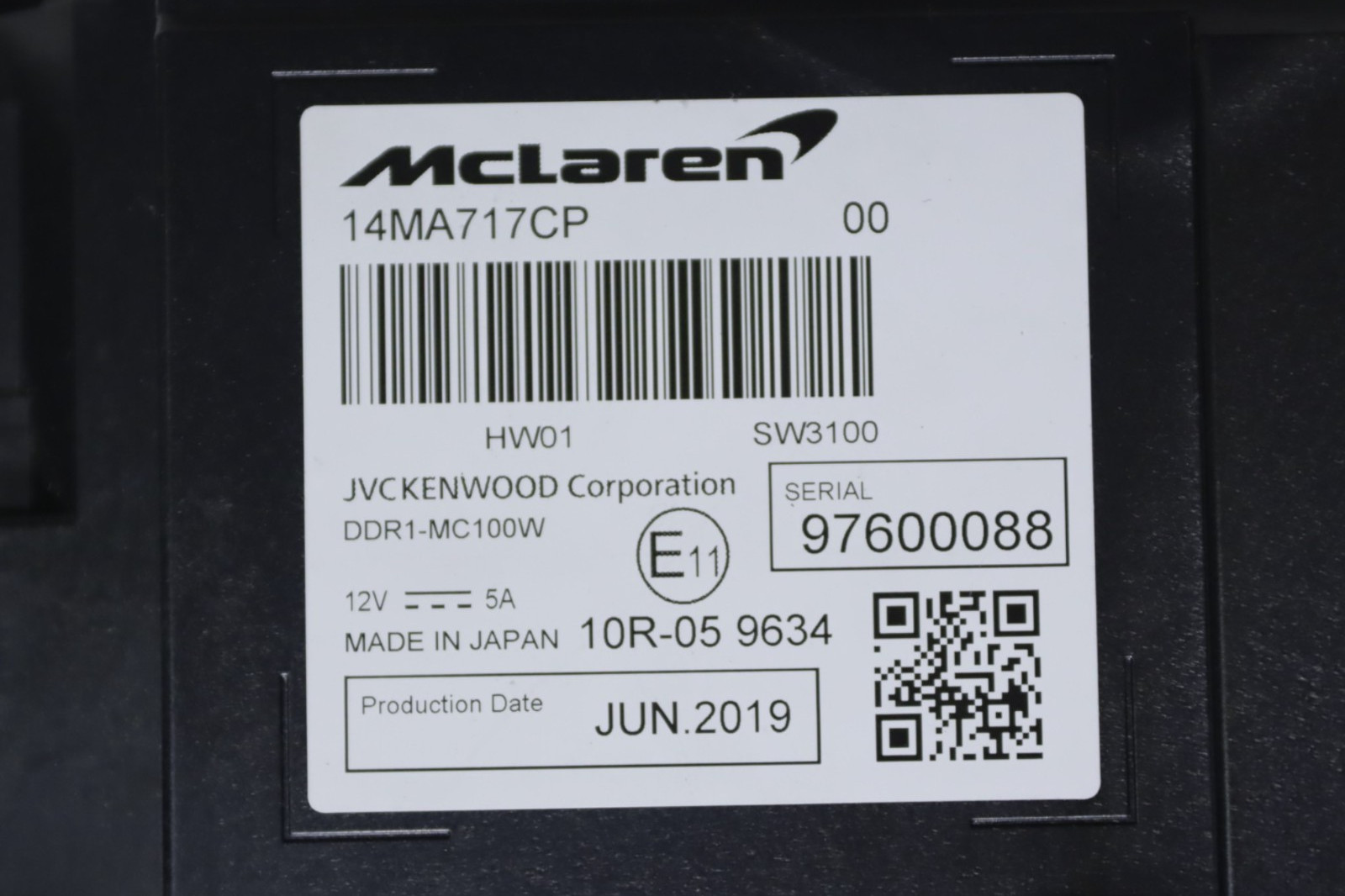 McLaren 720S Front Instrument Cluster Speedometer Assembly 2018 - 2023 OEM