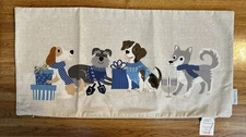 Hanukkah Dogs Themed Pillow Case Cover Oblong 24x12 by Storehouse w/Tags