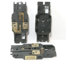 3pc Aurora HO Slot Car UNUSED TUFF ONES T-Jet CHASSIS SHELL Thunderjet Silver