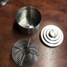 VINTAGE NIKOR PRODUCTS FILM DEVELOPING TANK STAINLESS STEEL W/Spring Field USA