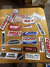 160 Original Hot Rod Drag Racing Fender Speed Shop Decal Sticker Lot