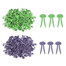 1000 PCS Paper Brass Fasteners Split Pins 5 x 9 Mm, Green/Purple