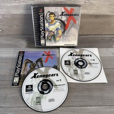 Xenogears Black Label Sony PlayStation 1 PS1 CIB w Manual Reg Card 2-Disc TESTED