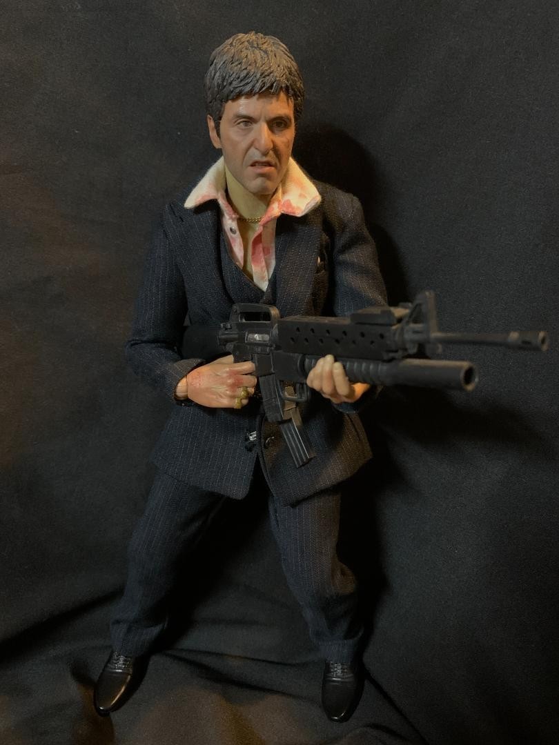 ENTERBAY スカーフェイスフィギュア Enterbay Scarface The War Version 1/6 ﻿Action Figure Model