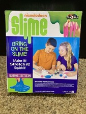 Cra-Z-Art Nickelodeon Neon Glow Slime Making Kit Glow in Dark DIY Craft Open box