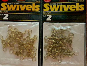Frabill size #2  3 way swivels