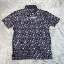 Rhoback The 7th Inning Stretch Performance Polo Mens S All Over Print Golf