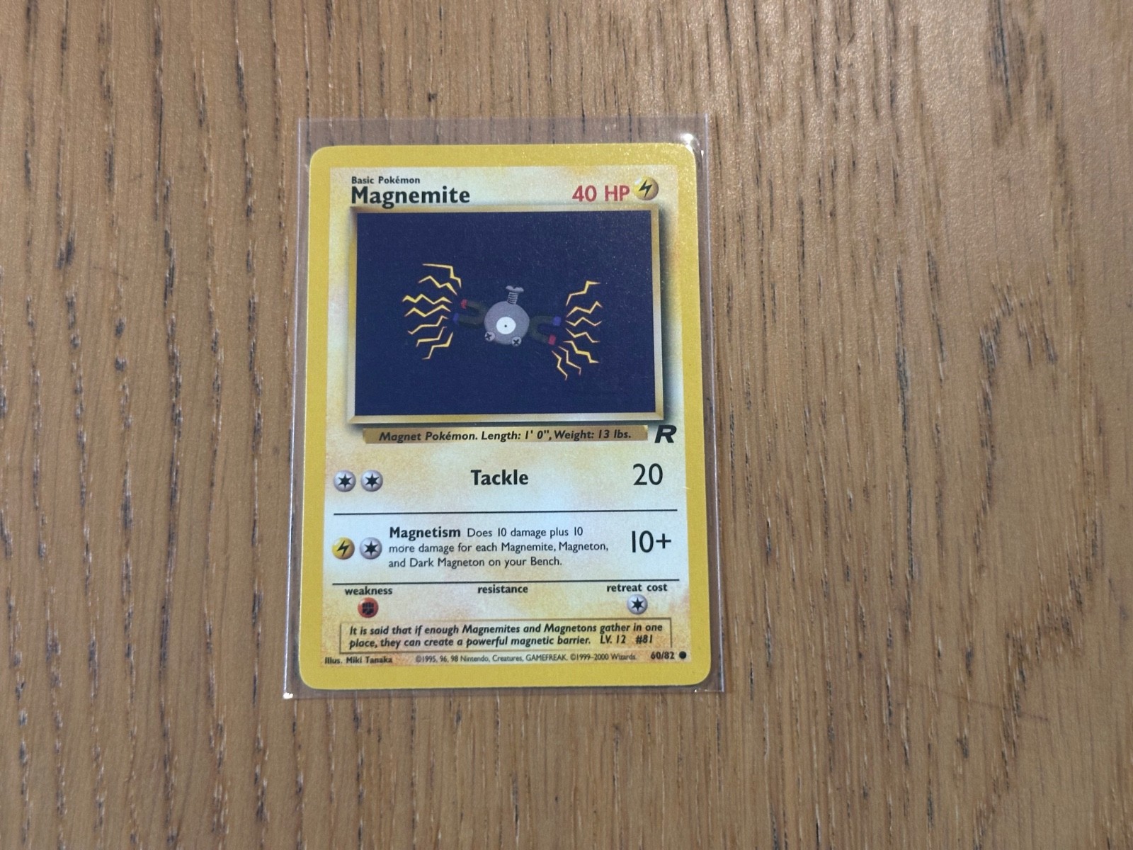 Magnemite 60/82 - Team Rocket - Pokemon Card - WOTC NM Near Mint