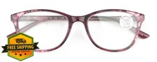 VWE Women Marble Progressive Reading Glasses Zero Power Top Z121