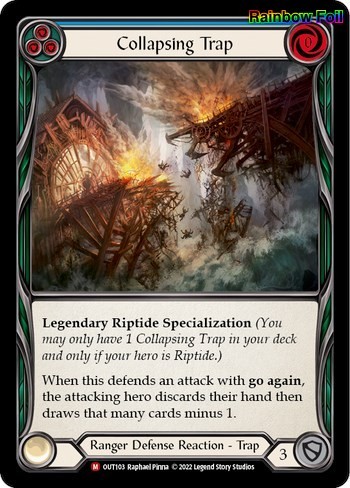 Collapsing Trap - EN - OUT103 - Outsiders - NM - Rainbow Foil