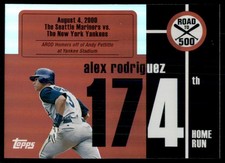 2007 Topps Road to Topps Post 500 Home Run Club Alex Rodriguez Seattle Mariners