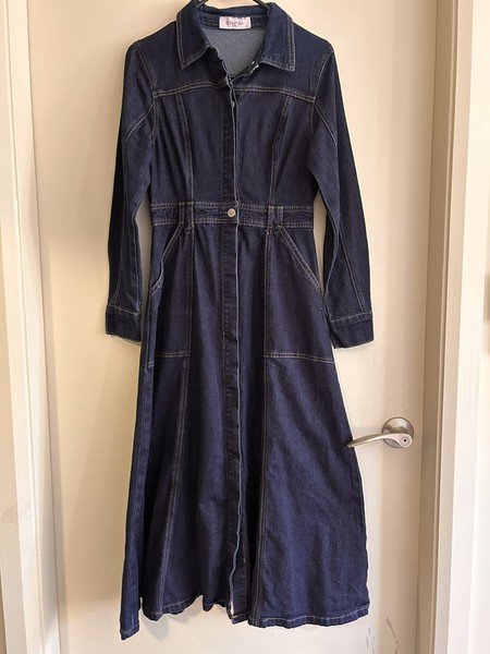 Serafina denim midi dress