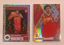 LOT of 2 Panini Amen Thompson Rookie Cards Teal Explosion Phoenix Patch NBA