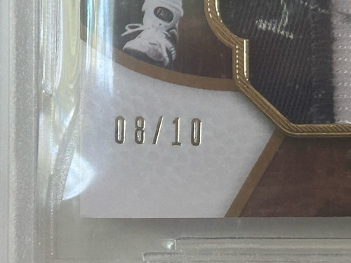 2008 Sp Authentic Marshall Faulk By The Letter 8/10 Beckett 10 Auto - Picture 3 of 3