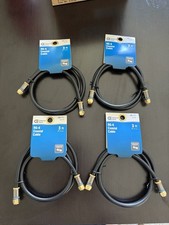 Commercial Electric 3 ft. RG-6 Coaxial Cable - Black - Pack Of 4