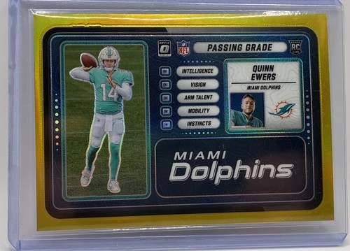 Quinn Ewers [Gold] #4 2025 Panini Donruss Optic Passing Grade card