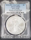 2023-W American Silver Eagle "First Strike"-1 oz .999 Fine Silver-PCGS MS69 -984