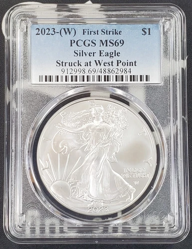 2023-W American Silver Eagle "First Strike"-1 oz .999 Fine Silver-PCGS MS69 -984