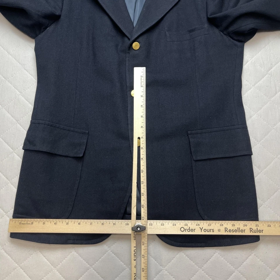 Blazer de Colección Brooks Brothers Para Hombres 41R Azul Marino Tienda Universitaria Botón Dorado Unión Foto 4 de 4