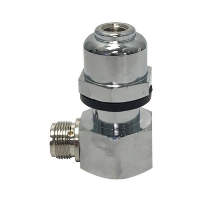 Right Angle HD Stud CB Mobile Antenna Adapter With Dome Mount 3/8x24 SO239 RA930