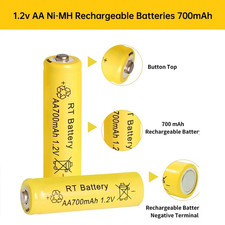 2-20Pcs AA Battery 1.2V 700Mah Ni-Mh AA Rechargeable Batteries 700Mah Battery fo