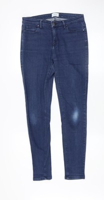 Savida Damen blau Skinny Mid Rise Stretch Denim Jeans Größe 12