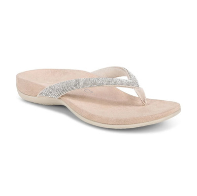 Hot Selling Vionic Dillon Shine Toe Post Sandal - Cream 