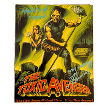 AUTOGRAPHED Toxic Avenger (1984) Mini Poster