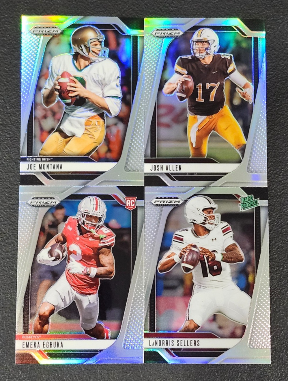 2025 Prizm Draft Picks Football SILVER PRIZMS You Pick - 2 Card Minimum