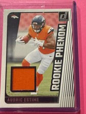 Audric Estime 2024 Panini Donruss - Rookie Phenom Jerseys #RPJ-AES (MEM, RC)