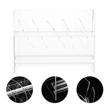 Acrylic Roll Sticker Dispenser Office Label Holder DIY Organizer Multi-roll