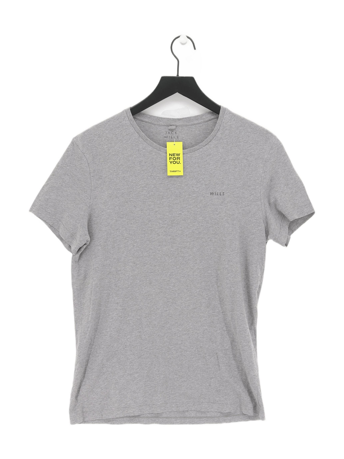 T shirt uomo Jack Wills S grigia 100% altra basic