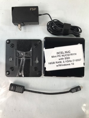 Intel NUC Intel Core i7 CPU 3.10GHz 16GB RAM 256GB 128GB SSD Windows 10