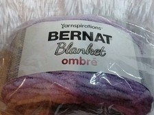 Bernat Blanket Ombre - 10.5oz - 220yds - 6 Weight - Color Cool Purple Ombre