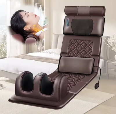 Multifunktionale Shiatsu Massageauflage mit Nacken-, Rücken- & Fußmassage + Wärm