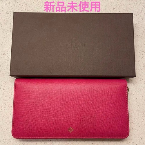 "UNUSED" Patek Philippe long wallet pink Leather novelty F/S Direct from JP - Picture 2 of 7